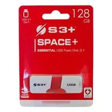 Pen Drive S3+ De 128 Gb Usb 3.1, Vermelho