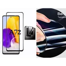 Capa Anti Shock Samsung Galaxy A72 + Película vidro de Câmera + Pelicula 9d
