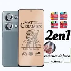 para Xiaomi Redmi Note 13 pro 5G,4G Película Cerâmica Fosca + Película de Câmera
