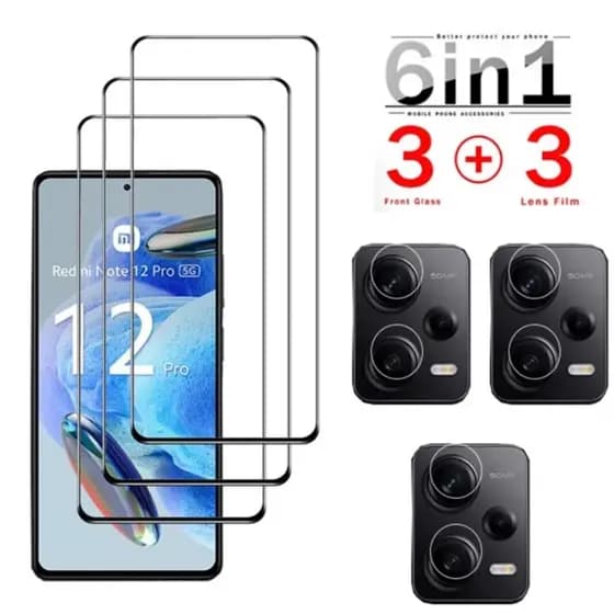 Película de Vidro 21D Xiaomi Redmi Note 14 4g/5g 12 pro 5g Note12 4g/5g 12 Turbo 12s 12 Pro Plus