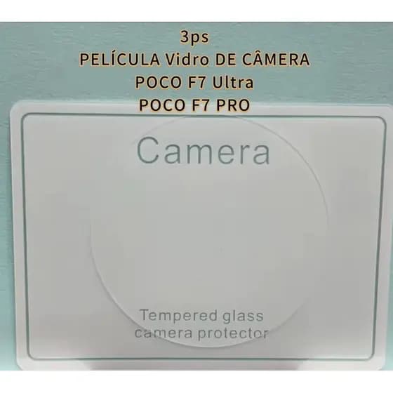 1-3 PS Película vidro de câmera POCO PRO POCO F7 Ultra 2025 VIDRO DE Câmera POCO PRO POCO F7 Ultra