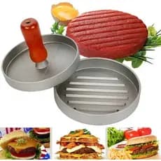 Modelador Prensador forminha De Hambúrguer Americano caseiro Profissional 11cm Aluminio