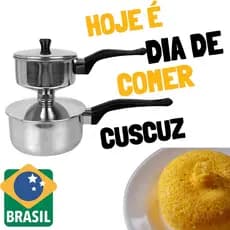 Cuscuzeira Individual Panela Paulistinha Fogão Indução Elétrico E Gás  Inox Pequena cuscuz Peitinho