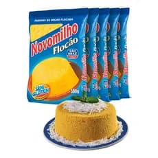 Flocão Farinho De Milho 500g São Braz Cuscuz Novomilho 5 Unidades Atacado Couscous Nordeste Paraíba