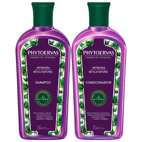 KIT PHYTOERVAS ANTIQUEDA BÉTULA NATURAL SHAMPOO + CONDICIONADOR 250ML
