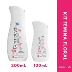 Kit Sabonete Liquido Dermacyd Femina Floral  200ml + 100ml
