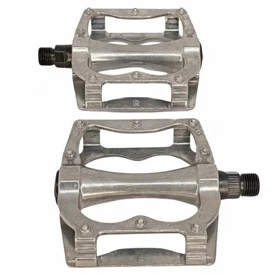 Pedal Plataforma de Alumínio para Bicicleta MTB Speed - Preto Polido Antiderrapante