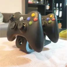 Suporte para 2 Controles de Xbox 360 Design Arredondado - Impressão 3D