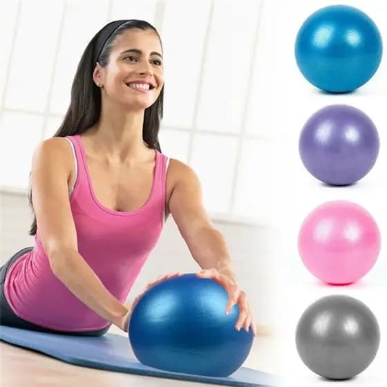 Bola Exercícios Pilates Yoga Mobilidade Fitness Fisioterapia Cor Amarela