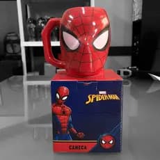 Caneca Homem Aranha Personalizada Cabeça Spiderman Oficial Presente Criativo Decoração Xícara Café