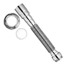 Durín Sifão Cromado Tubo Extensivo Sanfonado Universal Pia Banheiro Cozinha Tanque