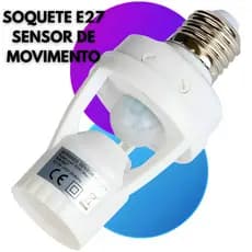 Sensor Movimento Bocal E27 Temporizador Lâmpada Infravermelho Luz Fotocélula