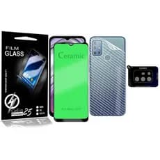 Película Cerâmica + PELÍCULA Câmera E película carbono Moto G20 6.5 XT2128-1
