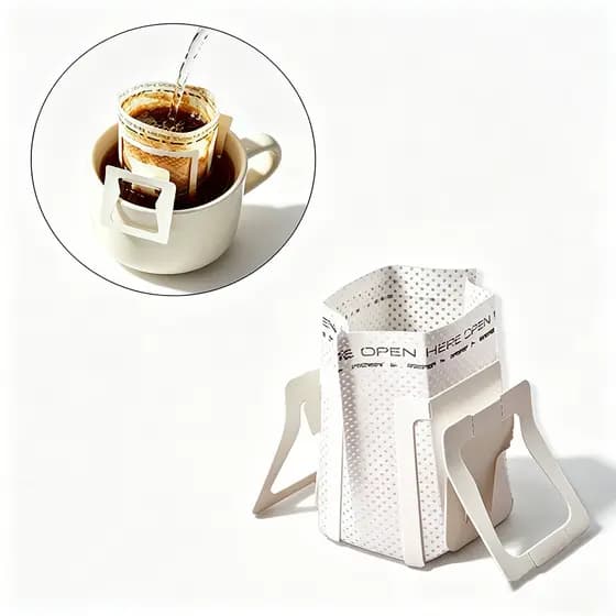Kit 50 Filtros Descartáveis para Café e Chá Individual de Papel Uso Único