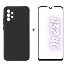 Capa Capinha Aveludada + Película Vidro 9D Para Galaxy A32 4g
