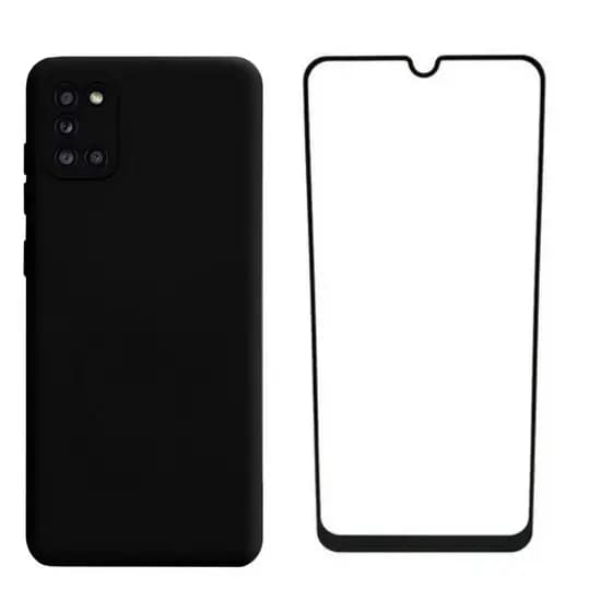 Capa Capinha Case Aveludada + Película de vidro 9D SAMSUNG GALAXY A31