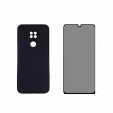 Capa Aveludada Case + Película Privacidade 9D Motorola Moto G9 Play