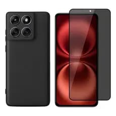 Kit Capa Capinha Case + Película Privacidade Para Moto G67