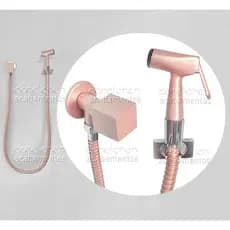 Ducha Higiênica Rose Gold em Metal Chuveirinho de Privada Chuveirinho de Mão Rose Ducha de Bidê Metal Ducha Higiênica Íntima Rosé