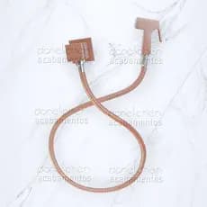 Ducha Higiênica Quadrada Rose Gold 1/4v Metal Chuveirinho de Mão Cor Rose Ducha Íntima Rose Gold Chuveiro de Privada Metal Rosé INOX
