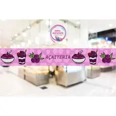 Adesivo Açai- Açaiteria- Sorveteria- Confeitaria - Faixa Adesiva Decoraçao Loja Comercio
