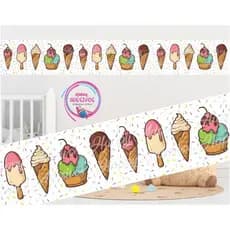 Faixa Adesiva Parede Confeitaria Sorveteria Bolo Doces Doceria Cake Sorvete Adesivo Loja Vitrine