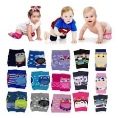 Kit 3 Pares Joelheira Protetora Bebe Engatinhar Infantil