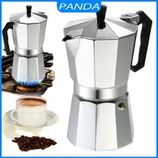 Cafeteira Italiana de Alumínio Café Expresso 3, 6, 9 Xícaras Cafeteira Italiana Moka Express Aço