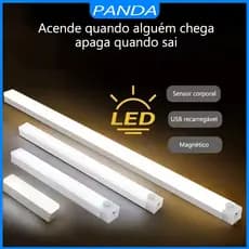 20/30/50cm Luz LED Noturna Recarregável USB Sensor De Movimento Inteligente Brilho Ajustável Sem Fio Iluminação