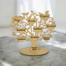 kit Lembranças Igreja Mini Árvore Nove 9 Fruto do Divino Espírito Santo MDF CRU