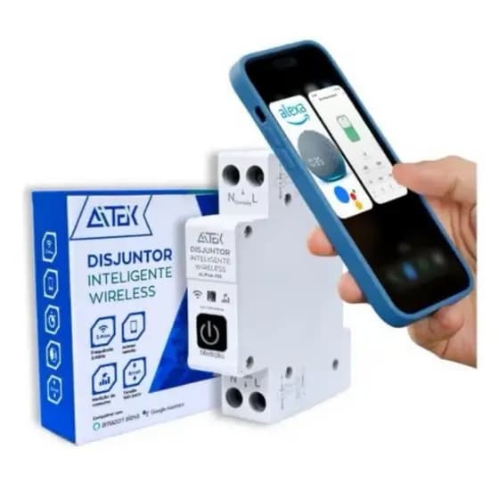 Disjuntor Inteligente Wifi 63a Alexa Google Home Tuya Smart ALPHA 705