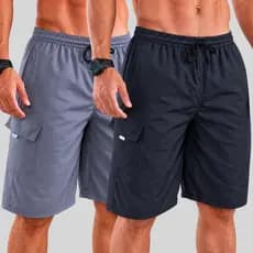 Kit 2 Bermuda Masculina Cargo Bermudas Masculinas Brim Short Masculino Bolso Elástico