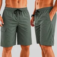 Bermuda Cargo Masculina Short Brim Sarja Masculino Bolso Lateral Casual Dia a Dia Trabalho