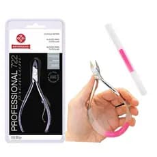 1 Alicate Mundial 722 + 1 Mola Silicone Manicure Unha Profissional