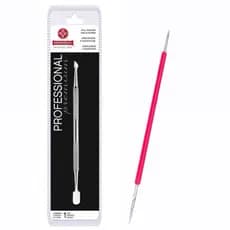 espatula mundial inox 371m + palito duplo isis cutelaria manicure unha podologia