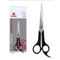 Tesoura Para Cabelo Ponto Vermelho Fio Laser 663-7, Mundial Profissional Cabeleireiro Barbeiro Corte