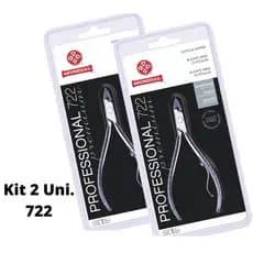 2 alicate cutícula mundial 722 inox profissional manicure unha original
