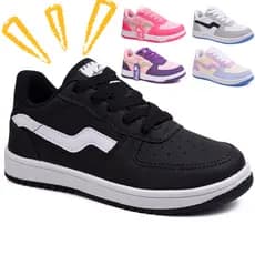 Tênis Juvenil Infantil Menina Unisex Lançamento casual escolar Original Destaque Zero Um!