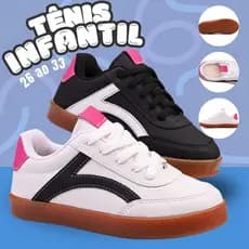 Tênis Infantil Menina  26ao33 Solado Reto Feminino criança baby Lançamento Calce Fácil Envio Rápido
