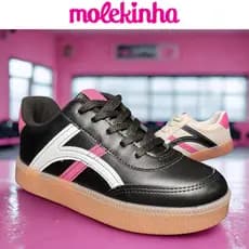 Sapato menina28 ao 36 molekinha original qualidade premium todo costurado antiderrapante