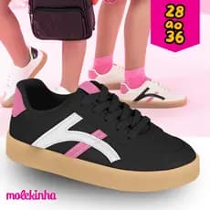sapato escolar casual 28 ao 36 original molekinha feminino com costuras reforçadas mair durabilidade