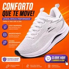 Tênis Branco Masculino Treino dzu Academia Corrida Pro Sport Destaque Confortável Antiderrapante