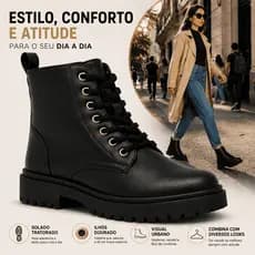 Bota Coturno lançamento inverno couro legitimo safira 35 ao 39 envio mediaro Salto confort Acolchoada