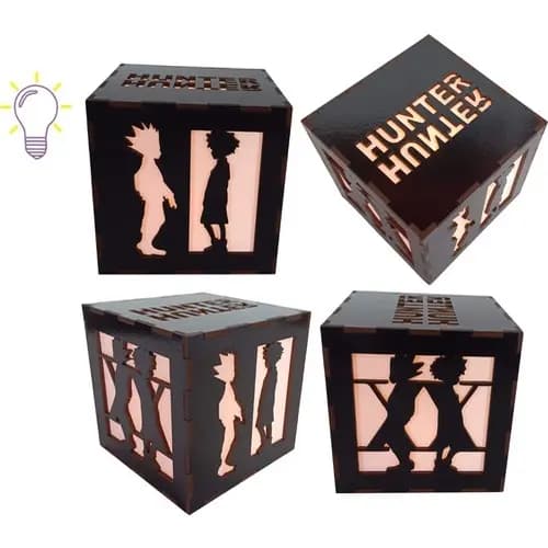 Luminaria Abajur Hunter Gon Killua De Mesa Decorativa Geek Gamer