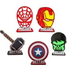 10 Centros Homem Aranha, Ferro, Capitao America, Thor E Hulk