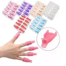 Dedeiras De Silicone Removedora De Unhas 10 Uni Clip Polonês