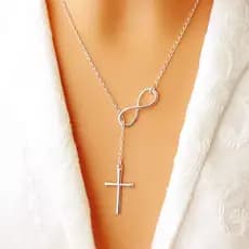 Gargantilha Colar Shoker Pingente Cruz Prata Moda 22