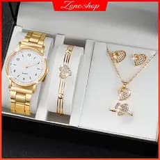 Relógio Feminino Quartzo Pulseira De Aço Inoxidável Wwiswatch