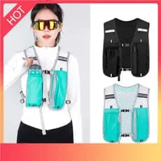 JM7B-Queshark Unissex Esporte Colete Pacote Multi-Bolso Hidratação Mochila Para Trilha Correndo Viagem Trekking Caminhad