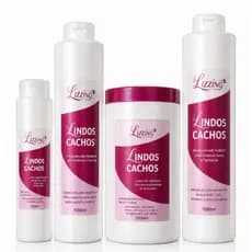 Kit Lindos Cachos 1L Lizzing Hair Tratamento Capilar 4 Itens
